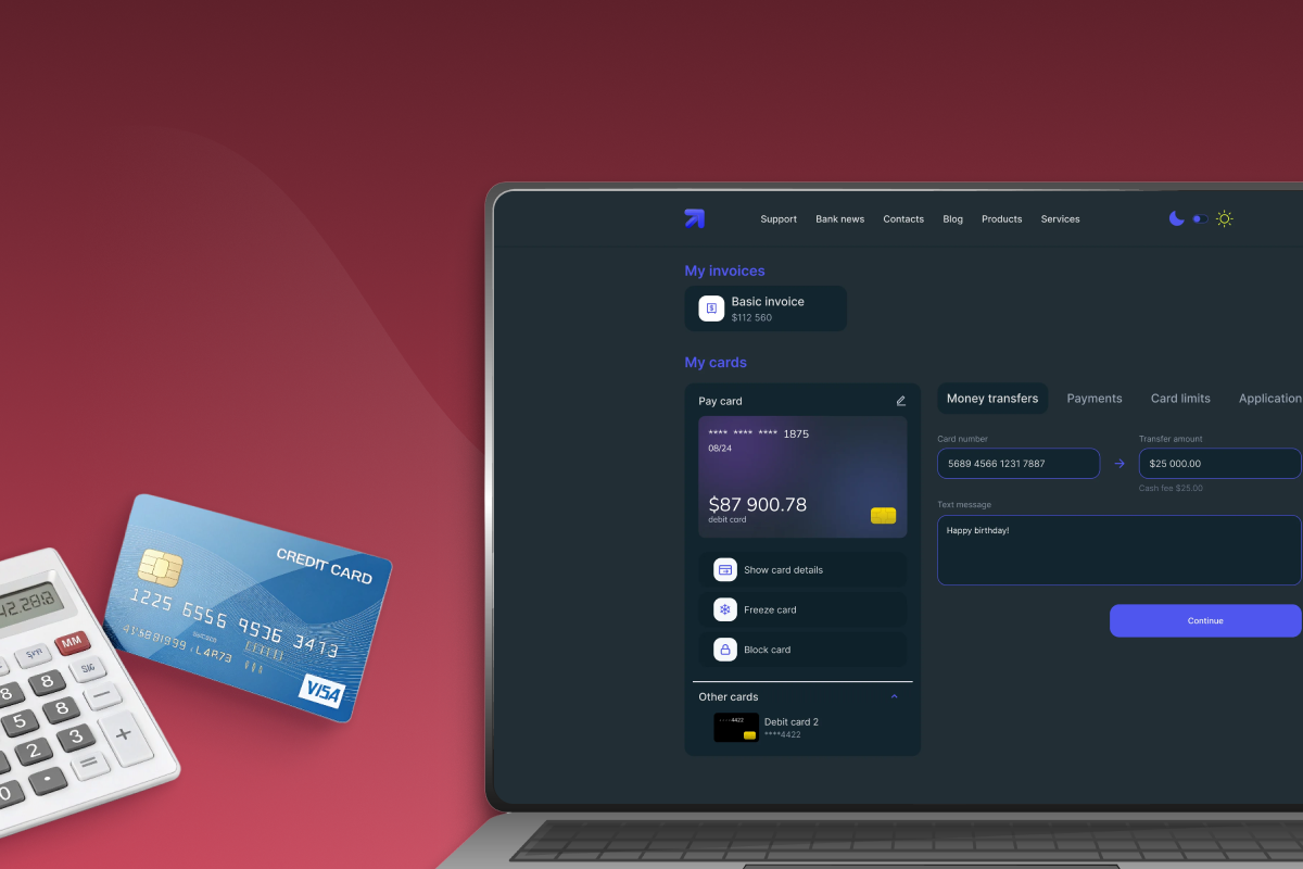 FinTech Web-Platform for Internet Banking Application