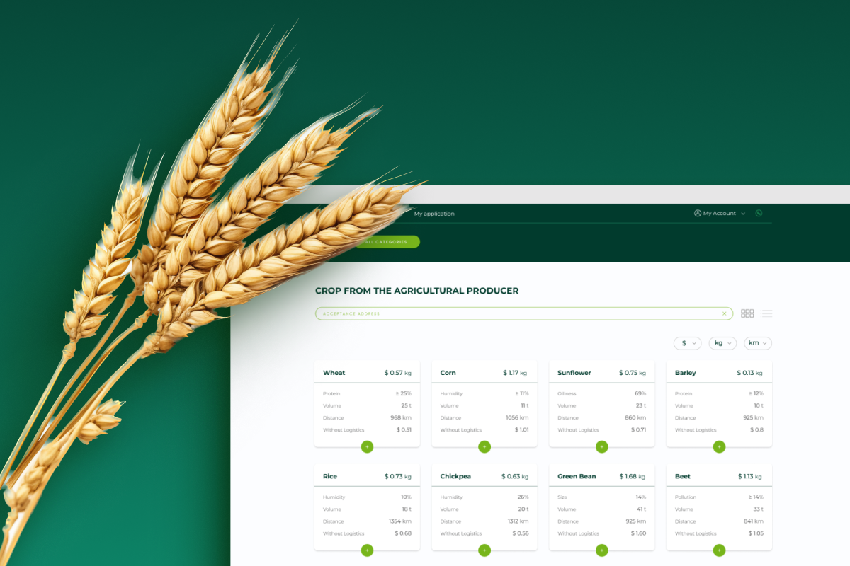 User Interface Development for Agriculture Web Platform
