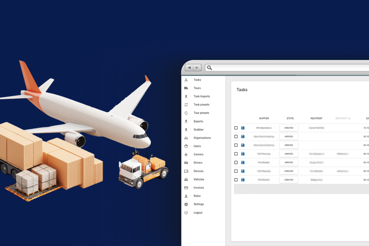 Custom Platform for Logistics and Goods Transportation