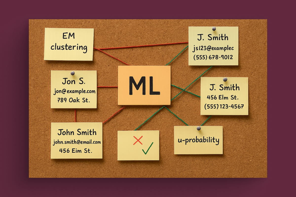 Intelligent Data Matching (Record Linking) With Machine Learning